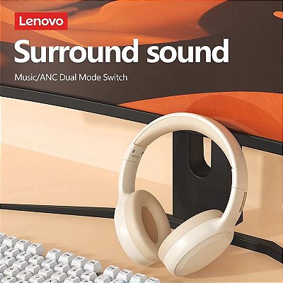 Headphone Lenovo Th30 Fones de Ouvido Sem Fio Bluetooth 5.0 Fone de Ouvido