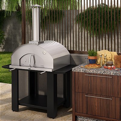 Forno De Pizza a Lenha Garden Napoli 815EX - Grande Inox