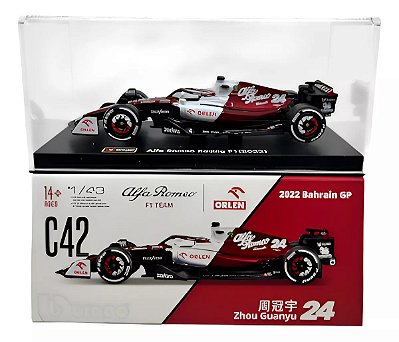 Miniatura Formula 1 Alfa Romeo C42 - Zhou Guanyu F1 1/43