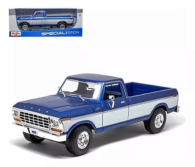 Miniatura Caminhonete Pick-up Ford F-150 1979 1/18 - Maisto