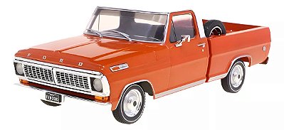 Miniatura Carro Ford F-100 1971 Laranja - 1/24