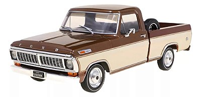 Miniatura Carro Ford F-100 1970 Marrom - 1/24