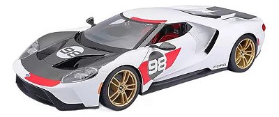 Miniatura Carro Ford Gt Heritage Edition - Maisto 1/18