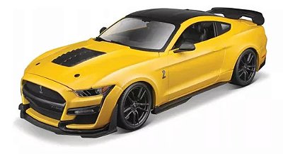 Miniatura Carro Mustang Shelby Gt500 2020 1/18 Amarelo
