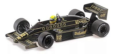 Miniatura Formula 1 Ayrton Senna - F1 Lotus Renault 98T 1986