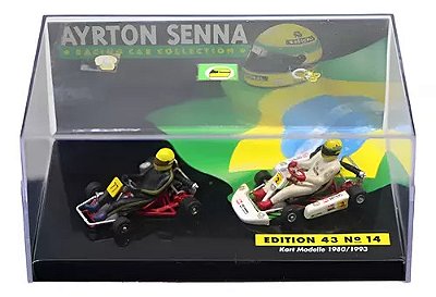 Miniatura Ayrton Senna Racing Collection Kart 1980/1993 1/43