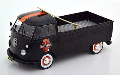 Miniatura Volkswagen Kombi T1 Harley Davidson Edition - 1/18
