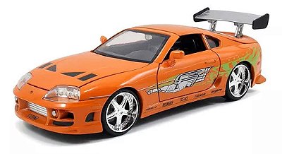 Miniatura Carro Velozes E Furiosos Brian Toyota Supra - 1/24
