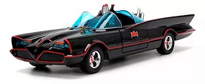 Batmóvel Batman E Robin Classic Tv Series 1/24 com 3 personagens