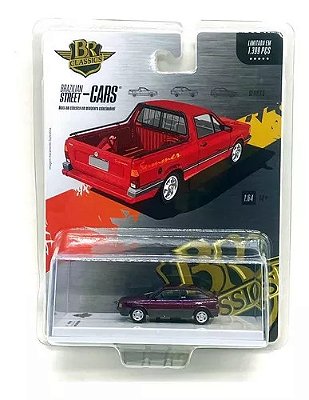 Miniatura Vw Gol Gts 1988 Brazilian Street Cars 1/64 Roxo