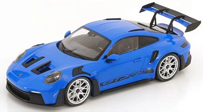 Miniatura Carro Porsche 911 (992) Gt3 Rs-limitado 1/18 Azul