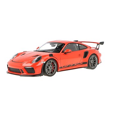 Miniatura Carro Porsche 911  Gt3 RS-limitado 1/18 Laranja