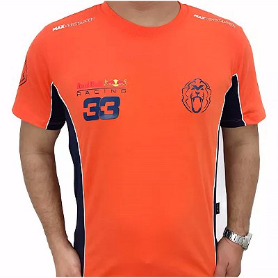Camiseta Formula 1 Max Verstappen 33 - Laranja