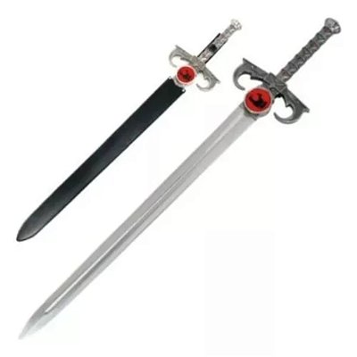 Espada Thundercats Com Bainha E Suporte Em Madeira