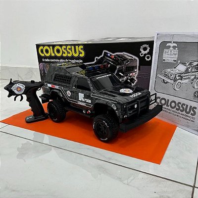 Carrinho de controle remoto automodelo - Colossus Rota policia