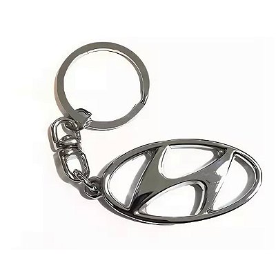 Chaveiro Automotivo Em Aço Inox - Hyundai