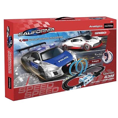Autorama Pista Elétrica Audi X Bugatti 4,3m-california Toys