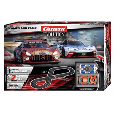 Autorama Carrera Evolution Pista Elétrica Flames and Fame com 5,3 m