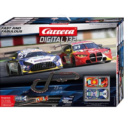 Autorama Carrera Digital pista elétrica Fast and Fabulous com 7,3 m