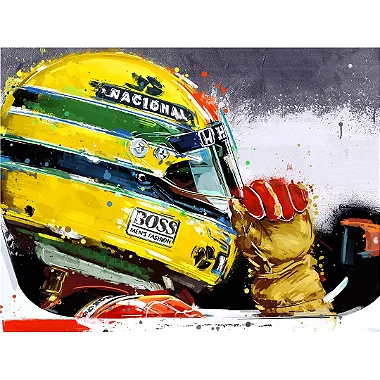 Quadro Ayrton Senna - Tricampeão Mundial 1991 - Edição Limitada