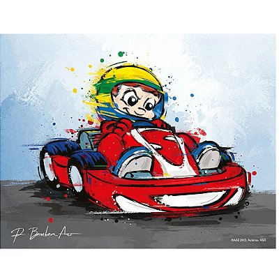 Quadro Senninha Kart