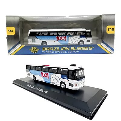 Miniatura Ônibus 1001 Cma Flecha Azul Vii