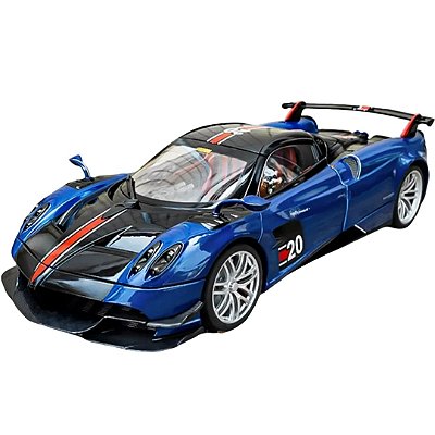 Miniatura Pagani Huayra roadster 1/18 com luz e som (sem caixa)