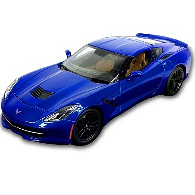 Miniatura Corvette Stingray Z51 2014 Azul Maisto 1/18 (sem caixa)