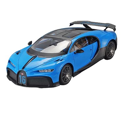 Miniatura Carro Bugatti Chiron Pur Sport Com Luz E Som 1/18