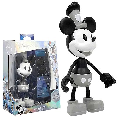 Mickey 100 Anos Steamboat Willie Articulado