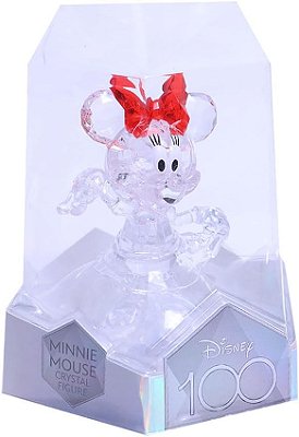 Figura Disney 100 Anos Boneco Minie Mouse Crystal - Fun