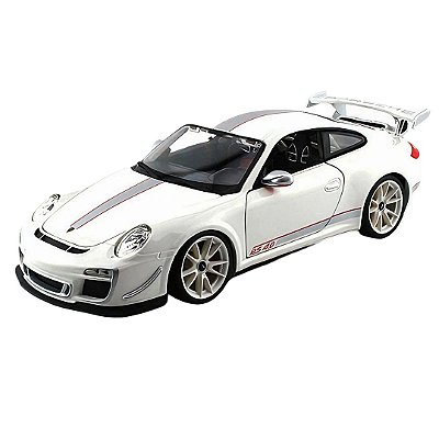 Miniatura Porsche 911 Gt 3 Rs 4.0 Branca Burago 1/18