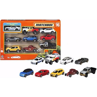 Conjunto Matchbox - 9 Carrinhos Exclusivos