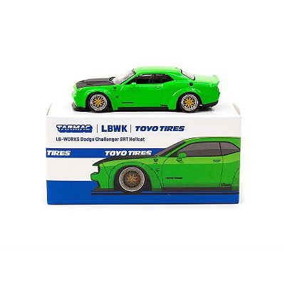 Miniatura carro LB-WORKS Dodge Challenger SRT Hellcat Toyo Tires 1/64