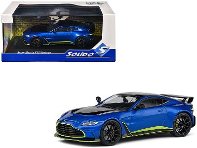 Miniatura carro Aston Martin Vantage V12 Azul 1/43