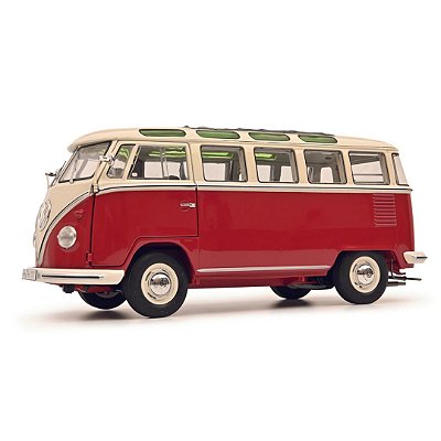 Miniatura Carro Volkswagen Kombi T1b Samba 1/18