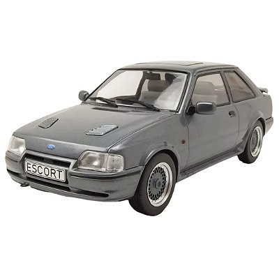 Miniatura Carro Ford Escort Rs Turbo 1/18 Cinza