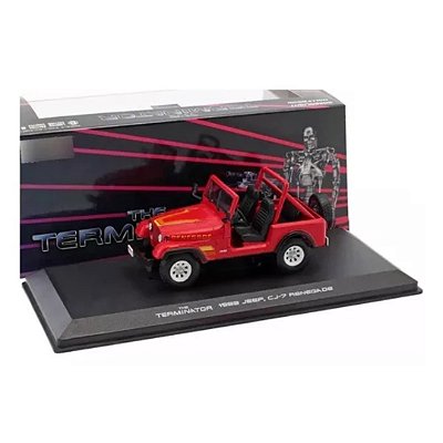 Miniatura carro Jeep  CJ-7 Renegade 1983 O exterminador do Futuro 1/43