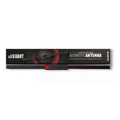 Antena de Rádio AM FM Automotivo Interna Amplificada - Svart