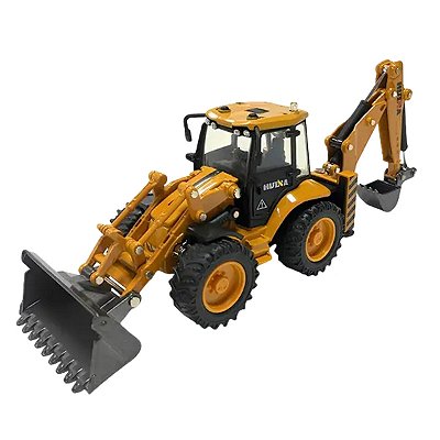 Miniatura Back Hoe loader escavadeira 1/50
