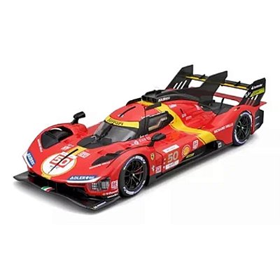 Miniatura carro Ferrari 499 P 24hr Le Mans - 1/24