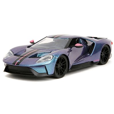 Miniatura carro Ford GT 2017 metalico Pink Slips 1/24