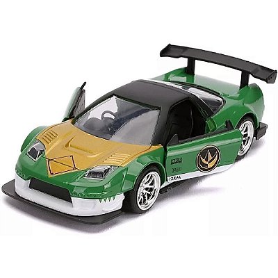 Miniatura carro Power Rangers Verde 2002 Honda NSX Type-R JAPÃO Spec 1/32