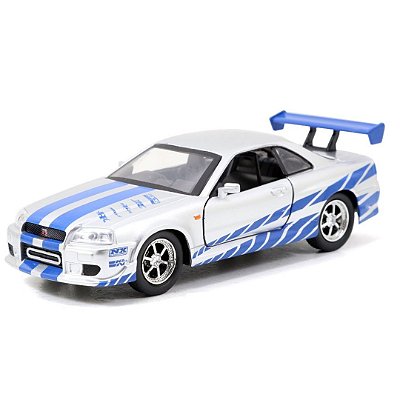 Miniatura Velozes E Furiosos Nissan Skyline GT-R r34 - 1/32
