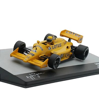 Miniatura Formula 1 Ayrton Senna Lotus 99T 1987 - 1/43