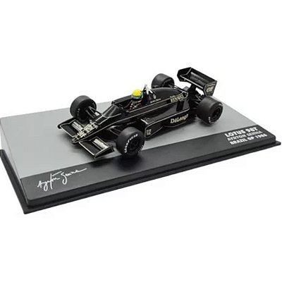 Miniatura Formula 1 Ayrton Senna Lotus 98T - 1/43
