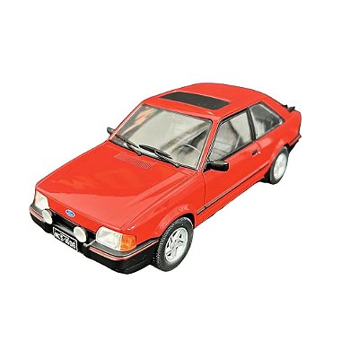 Miniatura carro Ford Escort XR3 1987 Vermelho - 1/24