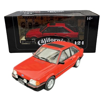 Miniatura carro Ford Escort XR3 1987 Vermelho - 1/24