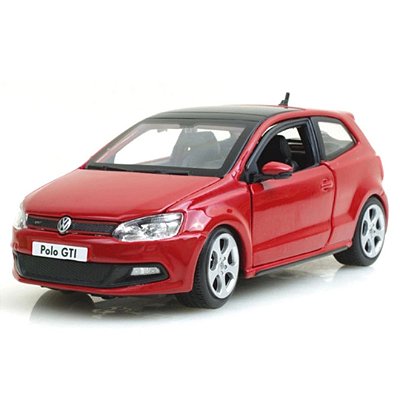 Miniatura carro Volkswagen Polo GTI mark 5 1/24 - vermelho
