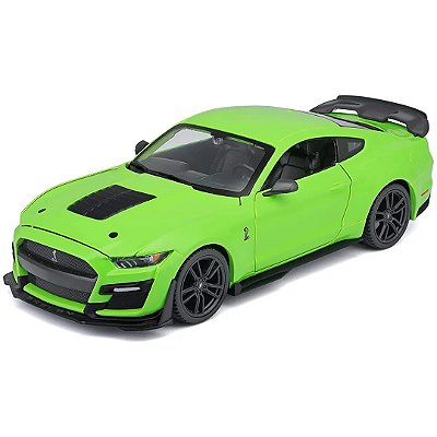 Miniatura carro Mustang Shelby GT500 verde 1/24